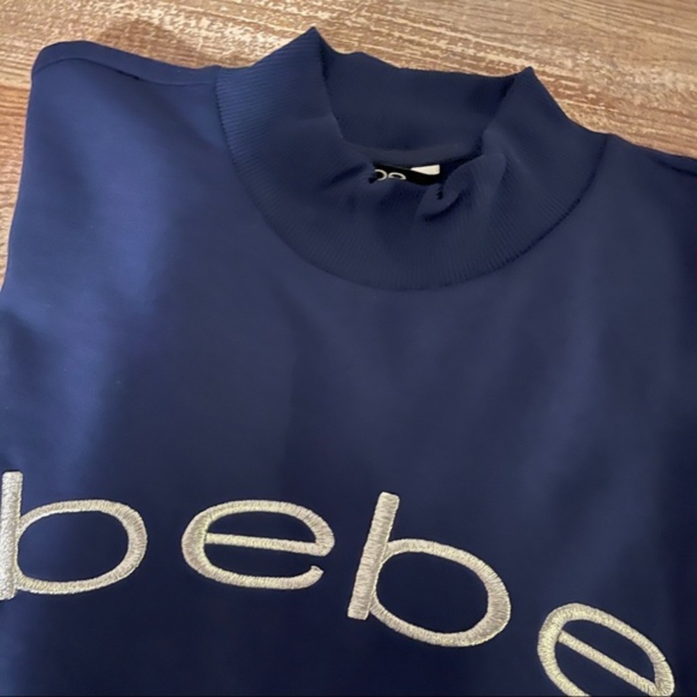 Bebe Sport Logo Blue Sweater - Picture 5 of 5